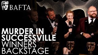 Tom Davis amp Murder in Successville on BAFTA Win  BAFTA TV Awards 2018 [upl. by Alih]