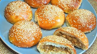 Chicken Stuffed Buns Recipe  Stuffed Burger Recipe  Bakery Items Recipe ‎FoodDippers [upl. by Fiora]