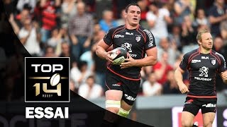 Lessai de Louis Picamoles  TOP 14  Toulouse  Brive  J24  Saison 201415 [upl. by Sapphera]