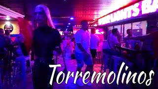 LGBTI friendly Area at night  Gay Torremolinos Virtual Walking Tour Spain Costa del Sol [upl. by Fisoi]