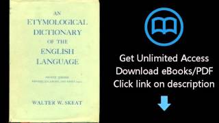 Download A Concise Etymological Dictionary of the English Language PDF [upl. by Ylrebmit695]