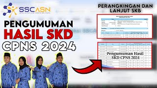 Cara cek pengumuman hasil SKD CPNS 2024  cek yg masuk rangking dan yg bisa lanjut SKB [upl. by Cathleen]