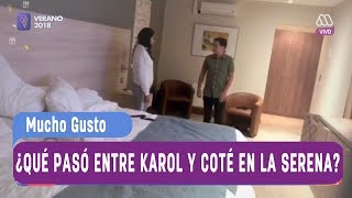 ¿Qué pasó entre Karol y Coté en La Serena  Mucho gusto 2018 [upl. by Reehsab]