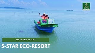 5 Star Luxury Eco Resort on Chilika Lake Odisha  Swosti Chilika Resort [upl. by Slavic]