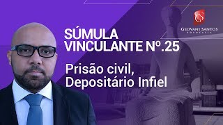 Prisão civil Depositário Infiel Súmula Vinculante nº25 [upl. by Turnheim123]