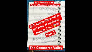 BST ch2 Forms of business organisation part 2👈🏻for class 11th shorts education [upl. by Billy]