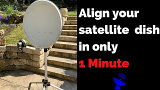 Align your satellite dish in 1 minute  With the free application quotsatellite finderquot [upl. by Ripley856]