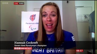 Hannah Cockroft Paris 2024 Paralympics Competitor On BBC Breakfast 25082024 [upl. by Aim]