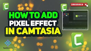 How to add pixel effect in camtasia 2024 [upl. by Ennirak]