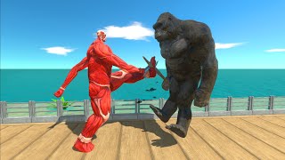 Colossal Titan Oasis Death Run vs King Kong  ARBS [upl. by Amathist381]