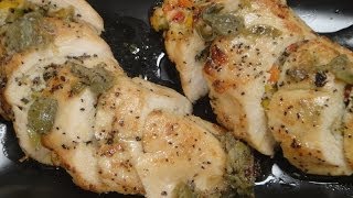 Cheese and Pepper Stuffed Chicken  Sanjeev Kapoor Khazana [upl. by Cirdahc249]