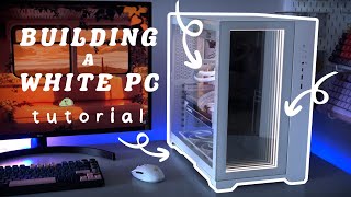 Building my Gaming and 4K Editing White PC  white aesthetic RTX 3070Ti Vision PC Building Tips [upl. by Daniele]