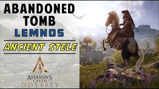 Abandoned Tomb Lemnos  Loot Treasure amp Ancient Stele Location  ASSASSINquotS CREED ODYSSEY [upl. by Kolk577]