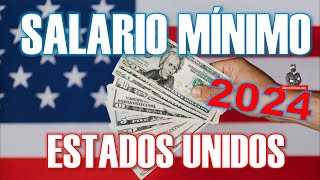 El salario mínimo en los Estados Unidos para 2024 🇺🇸 💵  alarconnelson [upl. by Kcub]