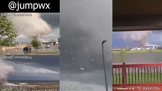 42922 Andover KS closerange tornado videos SYNCED UP [upl. by Madra]