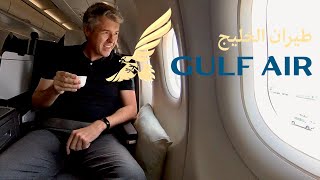 A taste of the GULF AIR Business Class on their narrow body jet [upl. by Alaehcim]