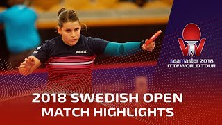 Liu Shiwen vs Petrissa Solja I 2018 ITTF Swedish Open Highlights R16 [upl. by Spiegleman]