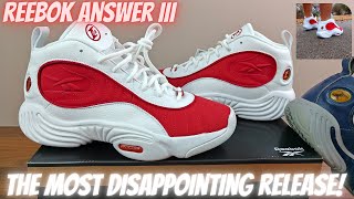 Reebok Answer 3  White And Red  I Am Crying Right Now [upl. by Enywtna]