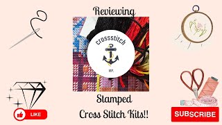 REVIEWING VIP CROSSSTITCH STAMPED CROSS STITCH KITS vipcrossstitch [upl. by Karyn]