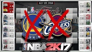 NBA PLAYOFFS WOUT CAVS AND WARRIORS SIMULATED IN NBA2K17 [upl. by Allina]