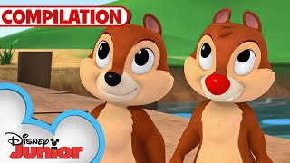 Adventures with Chip N Dale 🐿️  Nutty Tales  Shake Your Tail  1 Hour Compilation disneyjr [upl. by Dimond]