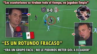 LLORAN PERIODISTAS MEXICANOS REACCIONARON ASI A la ELIMINACION de MEXICO VS ECUADOR 00 HOY [upl. by Nottus]