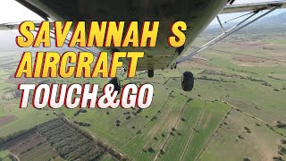 SAVANNAH S ICP AIRCRAFT Touch and go Lower rear cam view touchandgo aviation flying airplane [upl. by Ettennal]