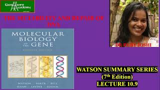 MUTABILITY AND REPAIR OF DNA Chap10 Lecture9 WatsonSummarySeries NHEJ Repair [upl. by Amesari948]