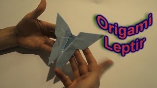 ORIGAMI  Leptir Od Papira  How To Make A Paper Butterfly [upl. by Marsden]