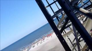 Moreys Piers Great White on Back Front Row POV  July 5 2014 [upl. by Glenn]