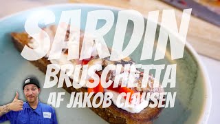 Sardin bruschetta  Opskrifter  P Clausens Fiskehandel [upl. by Ahseet141]