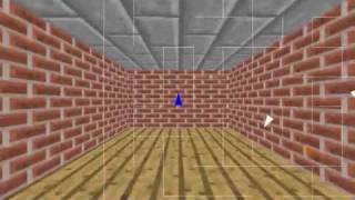 Windows 95 3D Maze Screensaver with Minecraft Textures [upl. by Bergwall]