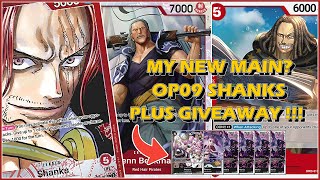 SHANKS  MY NEW MAIN WAY TOO EARLY TESTING PLUS GIVEAWAY  BUILD amp GAMEPLAY  OP09  OPTCG [upl. by Eelyrehc]