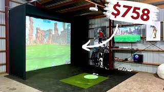 How to Build a Premium Home Golf Simulator on a Budget Full Instructional Part 1  Builds by Maz [upl. by Jamesy]