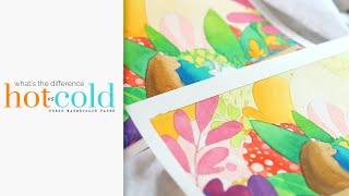 Hot and Cold Press Watercolor Paper  Which is Better [upl. by Longfellow]