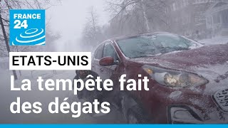 Aux ÉtatsUnis le bilan humain de la violente tempête hivernale salourdit • FRANCE 24 [upl. by Ehc]