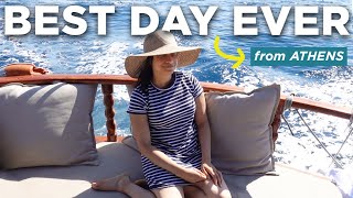 Island Hopping Day Trip to Agistri  Aegina  We had the BEST day in Athens  Vlog 3 [upl. by Vardon]