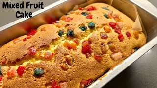 Christmas Special Mixed fruit Cake  Bakery Style Super Moist Fruit Cake Recipe [upl. by Gaut]