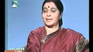 PTV Interview with Smt Sushma Swaraj 8032002 [upl. by Quirk]