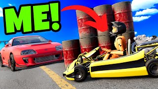 I Used a GoKart to Hide From My Friends in Hide and Seek BeamNG Drive Mods [upl. by Idoc]