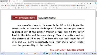 Pumping out test problem 3 [upl. by Limber548]