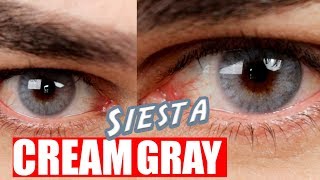 SIESTA CREAMY GRAY ESPECIAL BLACK EDITION  COLOR CONTACTS [upl. by Alyehc]