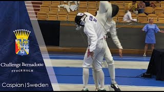 Challenge Bernadotte 2024 epee pool Caspian P vs Tomas Geitung [upl. by Ociral]