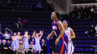 Evansville vs UNI Womens Basketball  Jan 10 2014  Ty Smith 3pointer [upl. by Ahseekal]