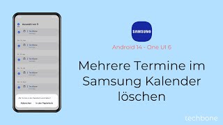 Mehrere Termine im Samsung Kalender löschen  Samsung Android 14  One UI 6 [upl. by Jahdiel]