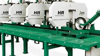 HR500 Horizontal Resaw in Action  WoodMizer [upl. by Eloken]