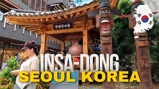 🇰🇷4K Walking Seoul South Korea  Insadong Intricacies Exploring Seouls Cultural Heart korea 인사동 [upl. by Noreht]