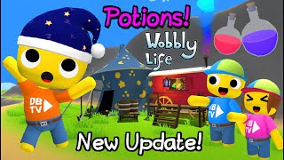 NEW UPDATE amp NEW WIZARD POTIONS IN WOBBLY LIFE 👀 [upl. by Flaherty169]