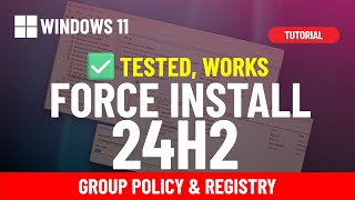 Trick ✅ Windows 11 24H2 Bypass queue and force install immediately [upl. by Anabelle]