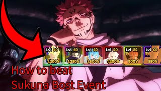 How To Beat Sukuna Boss Event in Anime Vanguards [upl. by Eliason]